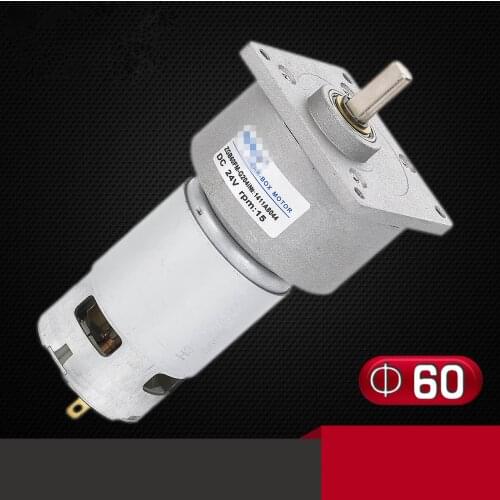 ZGB60FM-G DC 12V 24V 8mm Shaft Diameter Permanent Magnet Geared Motor 60mm DIA 3RPM-500RPM