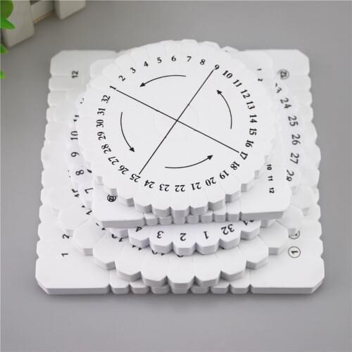 1pcs Round Square Plate Jade Macrame Kumihimo Disc Braided Cord String DIY Bracelet Handmade Schijf DiskMaterials Tools ds5-P