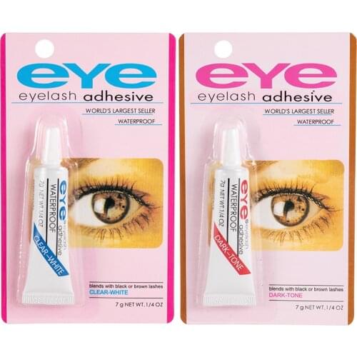 1 Pcs False Eyelashes Makeup Adhesive Waterproof Eye Lash Cosmetic Tool Clear-White Dark-Black False Eyelash Glue Faux Cil