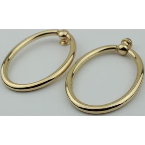 10 PCS / lot) Bags Handbags Hardware Accessories High-grade metal shoulder straps Egg-type hanging hooks Decorative accessories