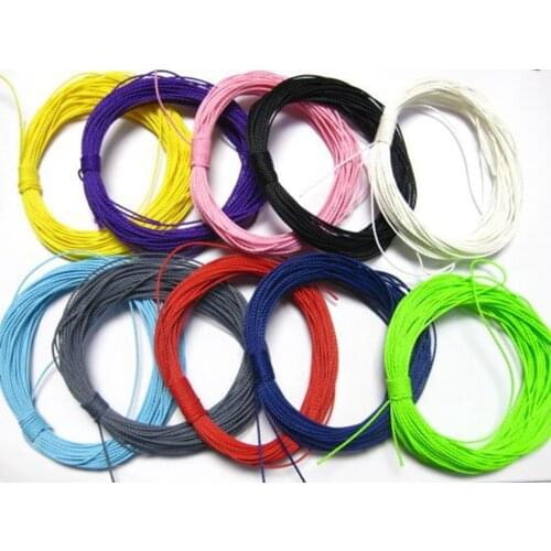 100 Meters Waxed Polyester Twisted Cord 1mm Macrame String Linen Thread Various