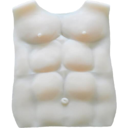 1800g Shoulder strap fake chest muscle Fake Hunk Chest Muscle Man Silicone Chest Muscle Pecloralis Muscle cosplay