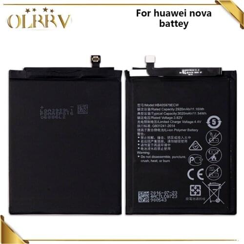 3020mAh HB405979ECW Battery For Huawei Nova CAZ-AL10 CAZ-TL00 Enjoy 6S Honor 6c Y6 PRO 2017 Y5 2017 p9 lite mini Batterie