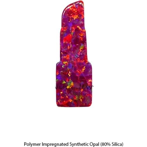 50PCS/ lot Wholesale 6x18mm Fire Opal Red Lipstick Special natural opal necklace accessories Lipstick for fashion women jewelry