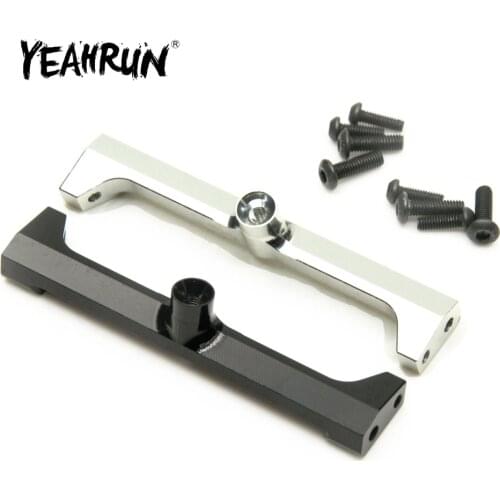 YEAHRUN Aluminum Front Bumper Mount Battery Rack Fixed Beam for Axial SCX10 1/10 RC Crawler Car Accessories