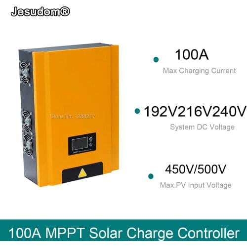 100A 192V/216V/240V Auto Solar Charge Controller MPPT LCD display PV Home Battery Charger Solar Cell Panel Charger Regulator