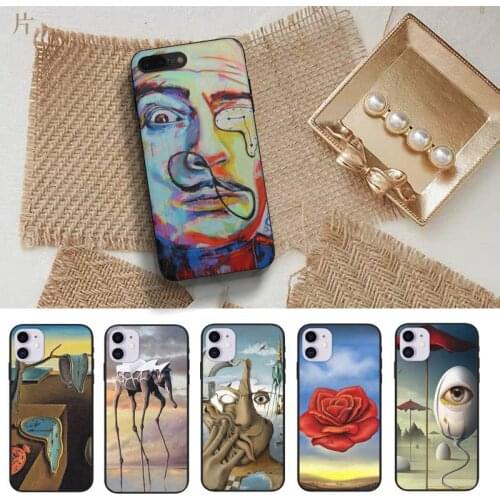 Salvador Dali Art Retro Aesthetics Phone Case Fundas Shell Cover For Iphone 6 6s 7 8 Plus Xr X Xs 11 12 13 Mini Pro Max