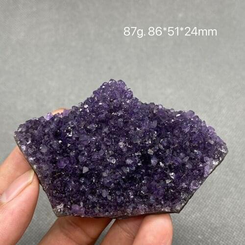 The color of the natural Brazilian amethyst rough is very good in purple