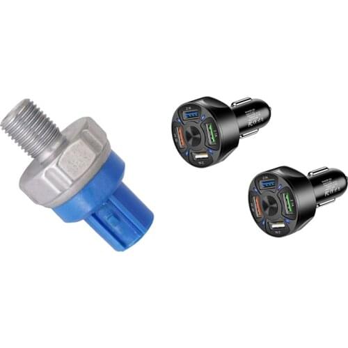 Car Knock Sensor 30530-PV1-A01 Fit For Honda Civic EX HX DX LX 96-2000 & 4 In 1 QC 3.0 LED Car Charger Fast Adapter