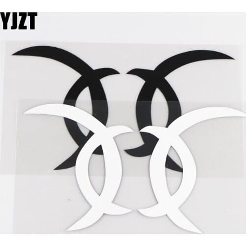 YJZT 8.4CM×15.0CM Creative Ancient Weapon Yue Personalized Vinyl Body Decal Simple Fun Car Sticker 1C-0061
