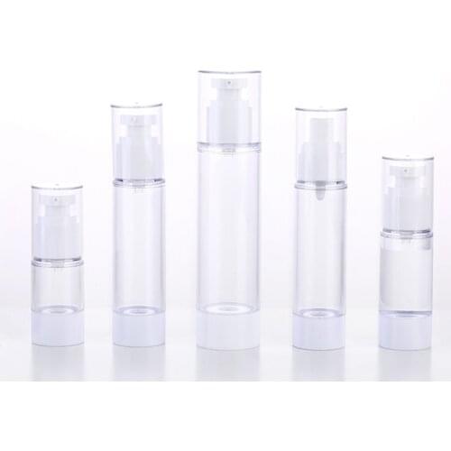 Home Travel Vacuum Small Bottle Hand Press Cosmetics Water Transparent Plastic Perfume Atomizer Empty Refillable Bottle 15/30ml