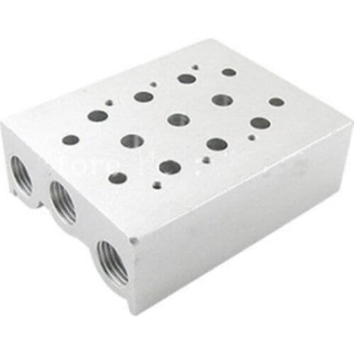 Solenoid Valve Pneumatic 3 Rows Mounting Base w Parts 1PC