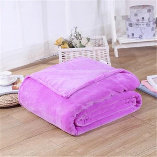 70*100cm Flannel Comfortable Household Blanket Autumn And Winter Super Soft Keep Warm Sofa/Baby Blanket Diapers Swaddle Wrap