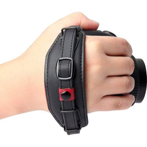 Camera Hand Wrist Strap Belt with Metal Quick Release Plate for Canon Nikon Pentax SLR DSLR Black Wrist band