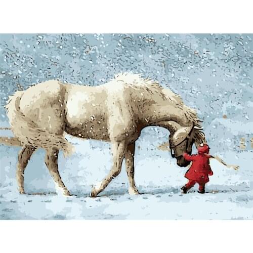 Dreams True Diy Painting By Numbers Landscape Handpainted Art Gift Scenery Canvas Drawing Home Decor 40x50cm No Frame