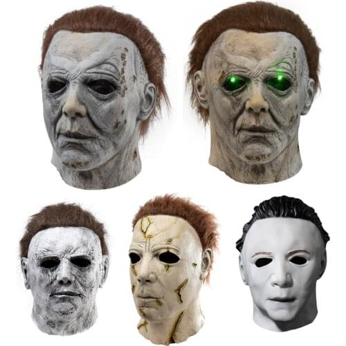 Halloween Masks Human Scary Full Face Mask Lifelike mascara Latex 3D маски Horror маска Cosplay Costume Party Carnival Masque