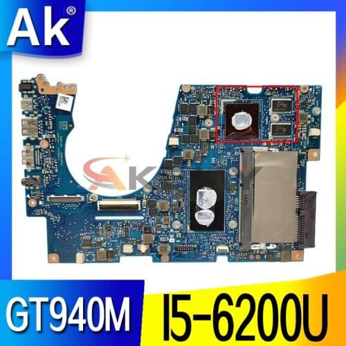 UX303UB Motherboard For ASUS UX303UB UX303U UX303UA Laptop Motherboard original notebook 4G I5-6200U GT940M-2GB 100% Test