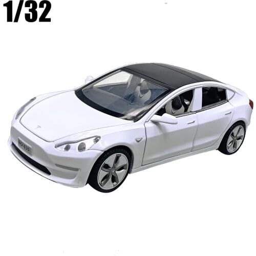 1:32 New Tesla MODEL3 MODEL S MODEL X Alloy Car Model Sound Light Pull Back Toy Car For Boys Gift Decoration