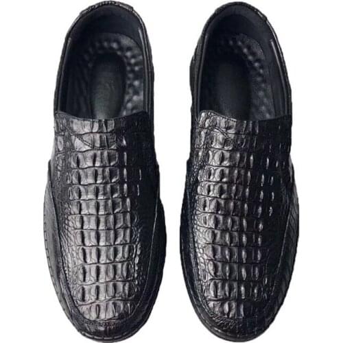 YL0070 Crocodile Quality Luxury Mens Casual Shoes Famous Brands High Quality New Style Fashionable Mens Shoes