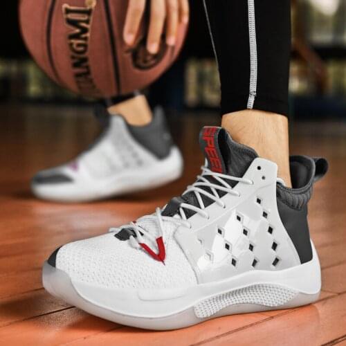 Plus Size 45 Outdoor Basketball Shoes Breathable Sport Shoes Non-slip Sneakers Men 2021 Summer Shoes Tenis Basquete Masculino