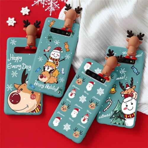 3D Doll Christmas Coque For Samsung Galaxy A51 A50 A70 A71 S20 FE S9 S8 S10 Plus A10 A20 A30 A31 A20E A21S A40 A41 A91 Soft Case
