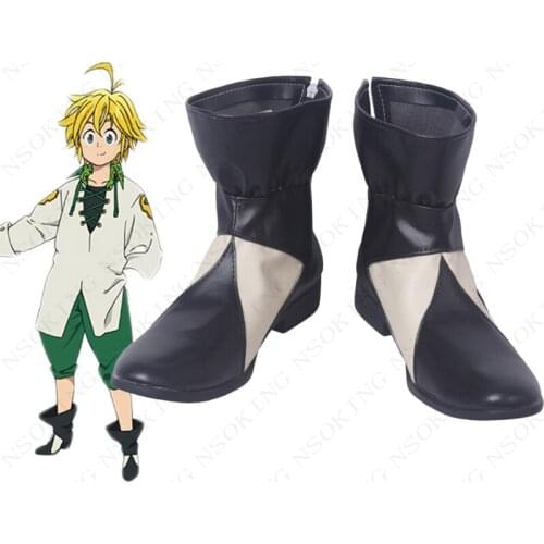 New The Seven Deadly Sins 2 Meliodas Cosplay Shoes Anime Boots Tailor-Made