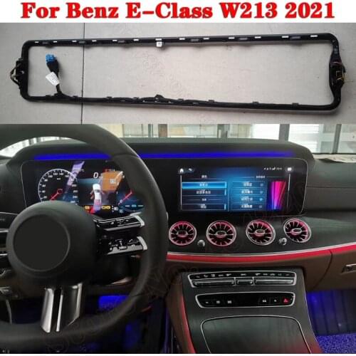 Ambient Light Set For Mercedes-Benz E-Class W213 2021 illuminated Instrument Panel Atmosphere Lamp 64 colors LED Dashboard