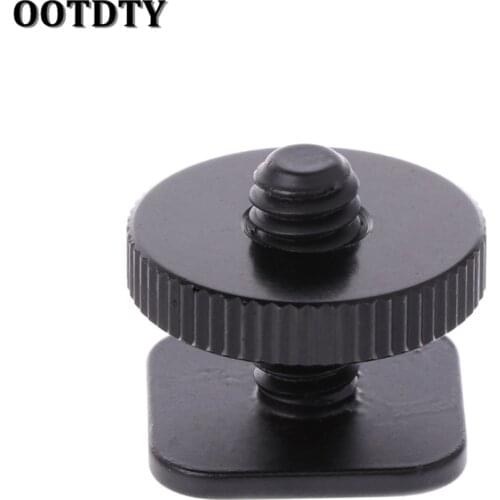 OOTDTY 1/4 inch Single Layer Tripod Mount Screw to Studio Flash Hot Shoe Adaptor For Nikon