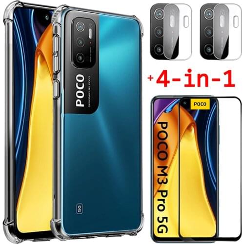 Poco-M3 Pro, Case for Poco M3 Pro 5G Shockproof Silicone Cover Pocophone M3 F3 Case Poco X3 NFC Xiaomi Poco M 3 Pro Phone Cases