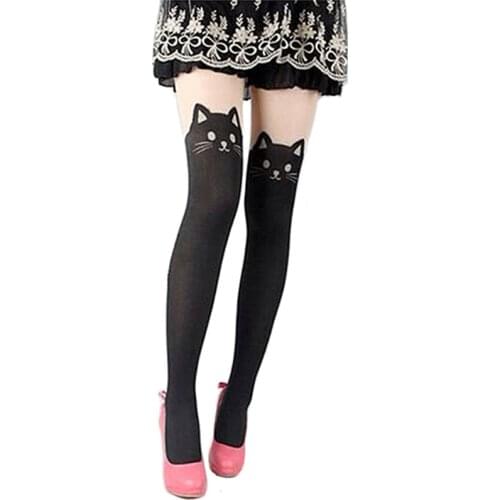 Girls Sheer Pantyhose Sexy Tights Cute Cat Tail Collants Lolita Hosiery Collant Fille Women Medias Mujer Strumpfhose