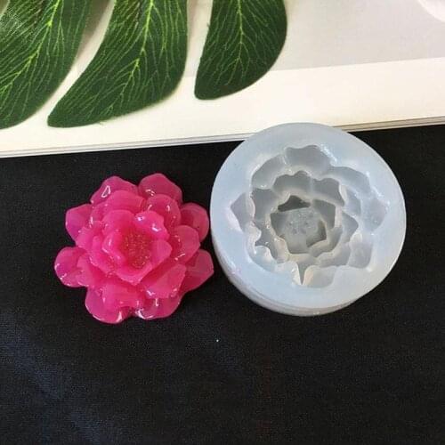 Rose Shape Candy Jello 3D Silicone Mold Mould Cake Tools Bakeware Pastry Bar Flowers Soap Mold Chocolate Cake Silicone Rose Mold