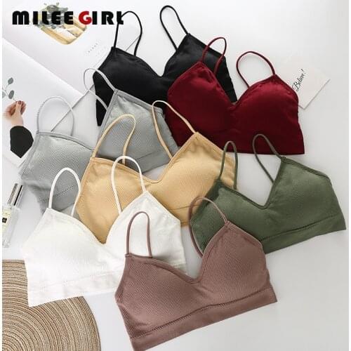 Womens Bra,Seamless V-neck Running Shirt Super Elastic Fitness Tank Top,Wirefree Padded Gym Workout Sport Yoga Bras for women