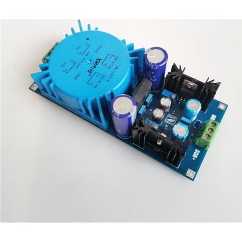 Assembled LM317 LM337 Transformer Output Adjustable Voltage Regulator Preamplifier Power Supply Board For Audio Amplifier