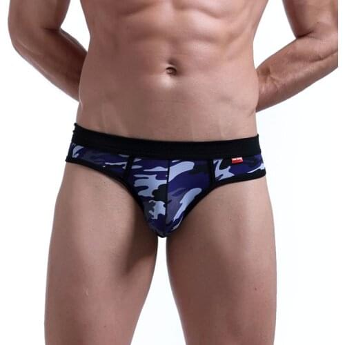 Mens Briefs Sexy Mens Underwear Camouflage Underwear Mens Breathable Comfortable Briefs Men Panties Shorts Cueca Underpants