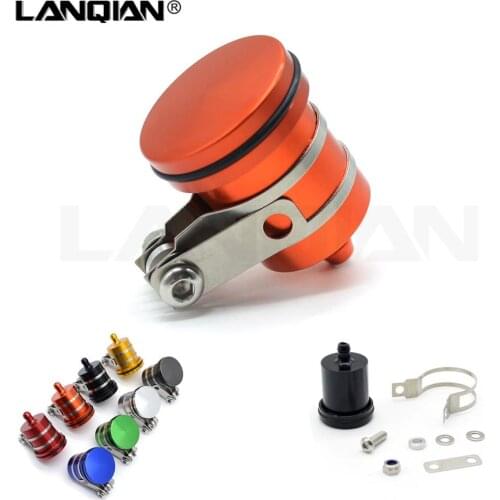 Universal Cnc Motorcycle Rear Brake Fluid Reservoir Clutch Tank Oil Fluid Cup for KAWASAKI ZX9 ZZR1200 ER-5 GPZ500S/EX500R NINJA