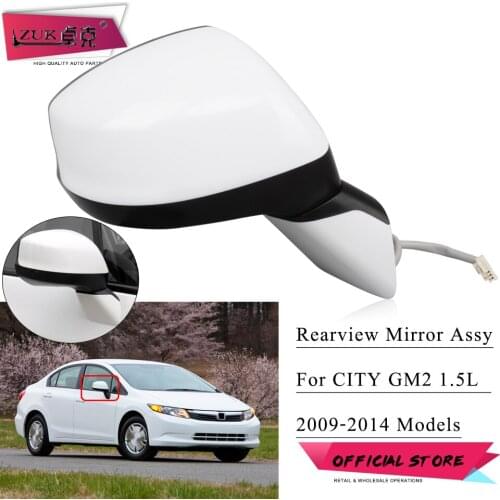 ZUK Rearview Mirror Outer Rear View Side Mirror Assy For HONDA CIVIC 2012 2013 2014 2015 FB2 76258-TS6-H01 76208-TS6-H01 3-PINS