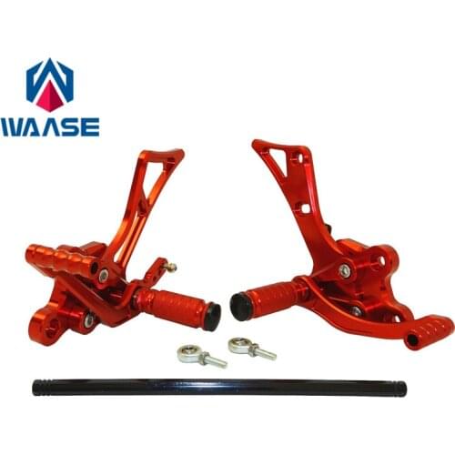 Waase For Yamaha FZ1 FZ1000 2001 2002 2003 2004 2005 Motorbike Rcing Rider Rear Sets Shift Rearset Footrest Foot Rest Pegs