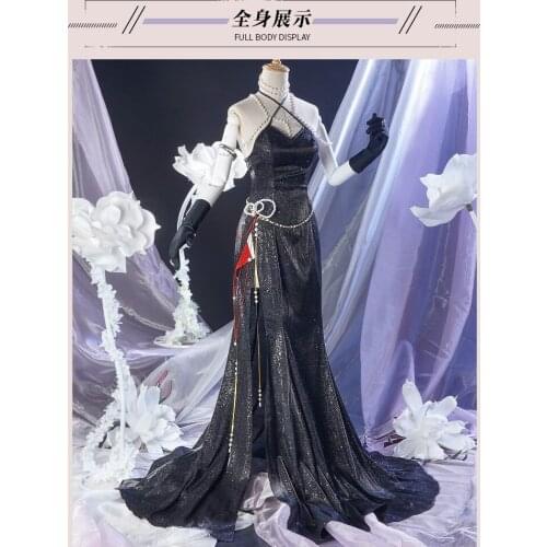 Game characters Arena Of Valor A Ke Womens evening dinner gorgeous sexy dress full set cosplay costume