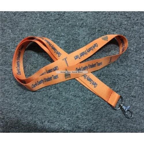 100pcs/lot wholesale custom polyester logo design cheap promotional sublimation lanyard with Free shipping