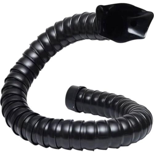 160mm 110mm 75mm x 1m-3m Industrial Welding Fume Arms POM Flexible Smoke Exhaust Ventilator Pipe with Hood and Regulating Valve