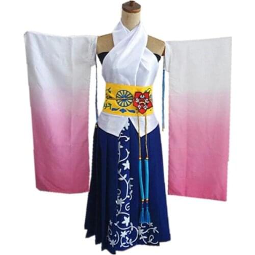 2019 Final Fantasy X 10 Yuna Cosplay Costume Custom Made