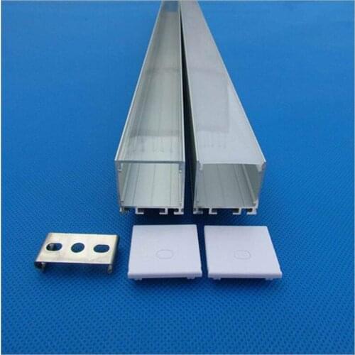 Hanging Light Lamp Shell 1meter U shape Cabinet Lamp Housing with PC Cover 30pcs