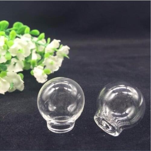 50pieces 20*12mm glass globe bubble dome glass bottle locket vial pendant handmade jewelry findings