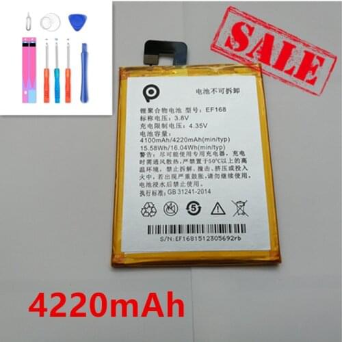 High capacity 4220mAh EF168 Battery For PPTV King7 King7S PP6000 Replacement batteria + free tools