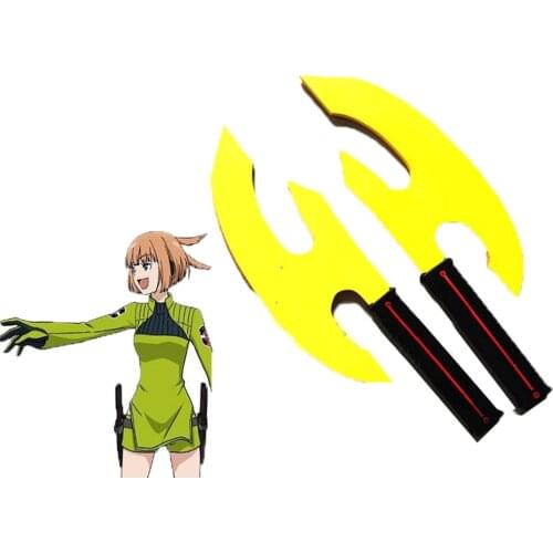 Anime World Trigger xiaonantonghui double axes Cosplay props weapon Halloween Christmas Party Masquerade Anime Shows