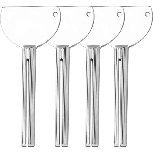 AT69 -4 Pieces of Metal Toothpaste Squeezer Toothpaste Squeezer Key Roller Tube Paste Paint Squeezer Household Toilet Tools