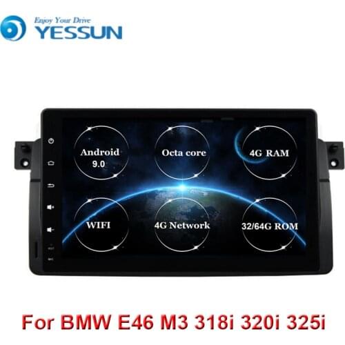 9"Screen Android 9 Car Radio For BMW M3 E46 318i 320i 325i with Mirror Link No DVD auto multimedia Stereo Navi DVR SWC BT SD