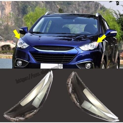For Hyundai ix35 2009 2010 2011 2012 Headlight Headlamp Lens Cover Right&Left