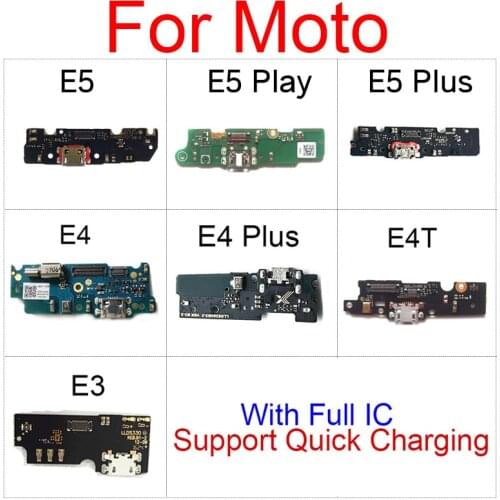 USB Chargring Jack Dock Board For Mototrola Moto E3 E4 XT1762 XT1772 E4T XT1766 E4 Plus USB Charger Port Connector Mic Board