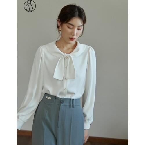 DUSHU Blouses With Tie